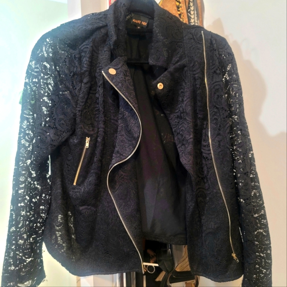 Lace blazer jacket